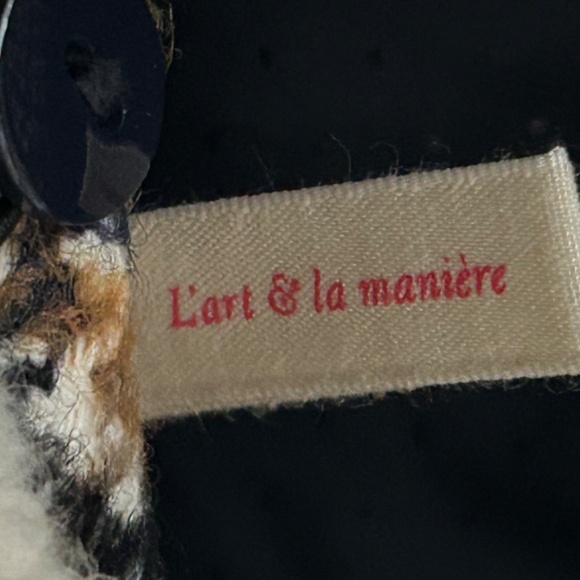 SEZANE BILLY COAT  Ecru Ocher Tiles LINED WOOL BLEND JACKET SIZE 36 - Picture 13 of 16